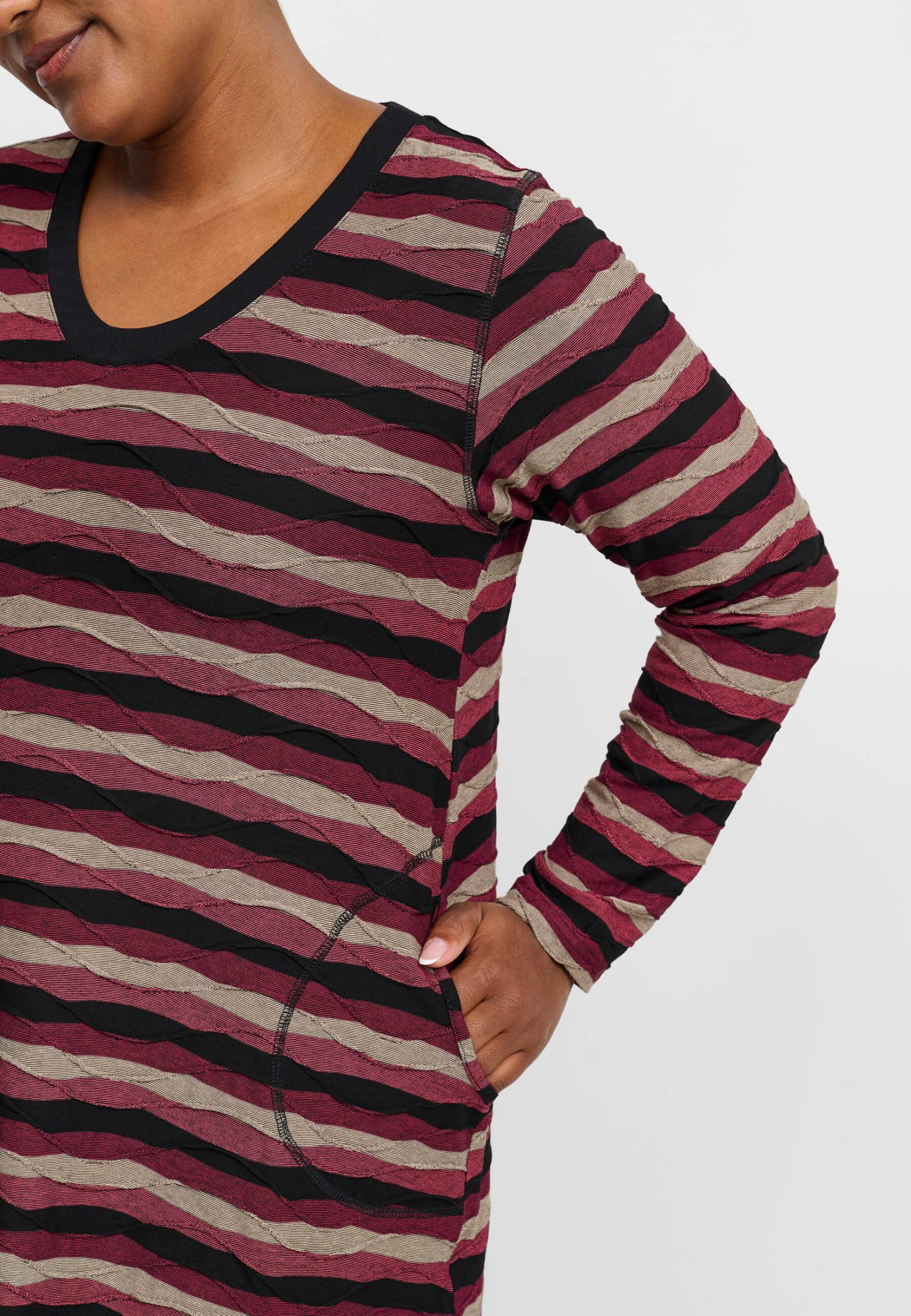 Pont Neuf Melina - Striped Bordeaux