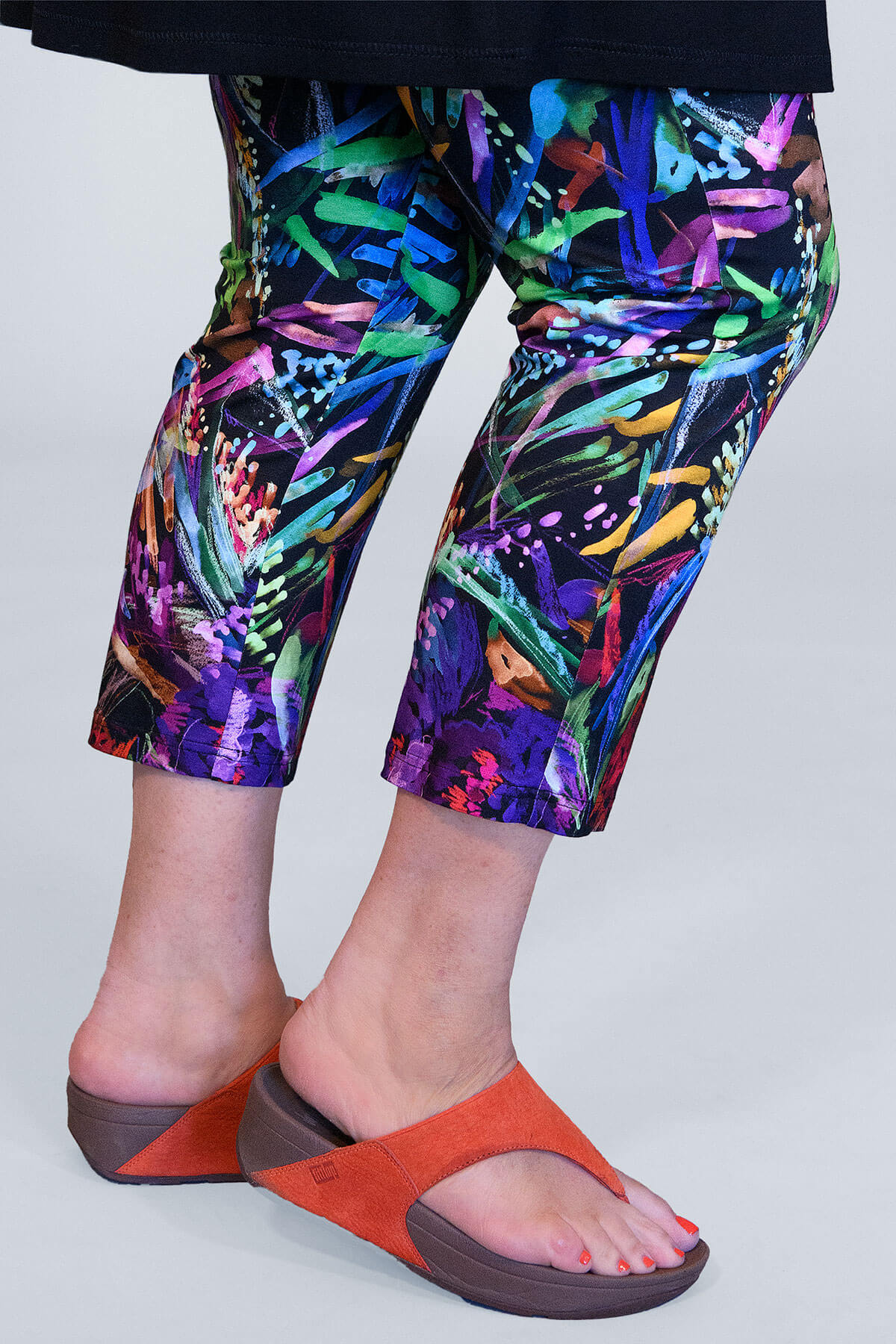 Doris Streich floral crop leggings