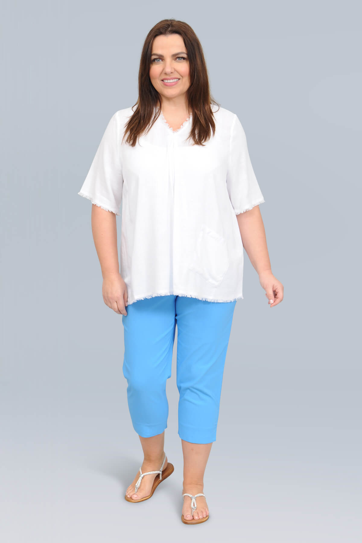 Robell Marie capris - sky blue