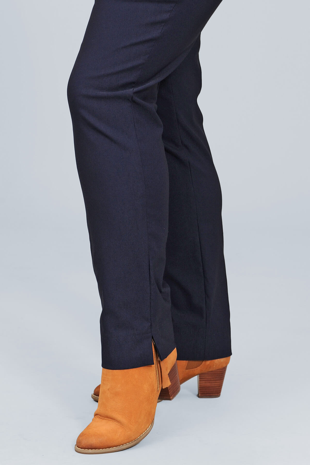 Robell Marie fleece lined stretch trousers 31" - navy