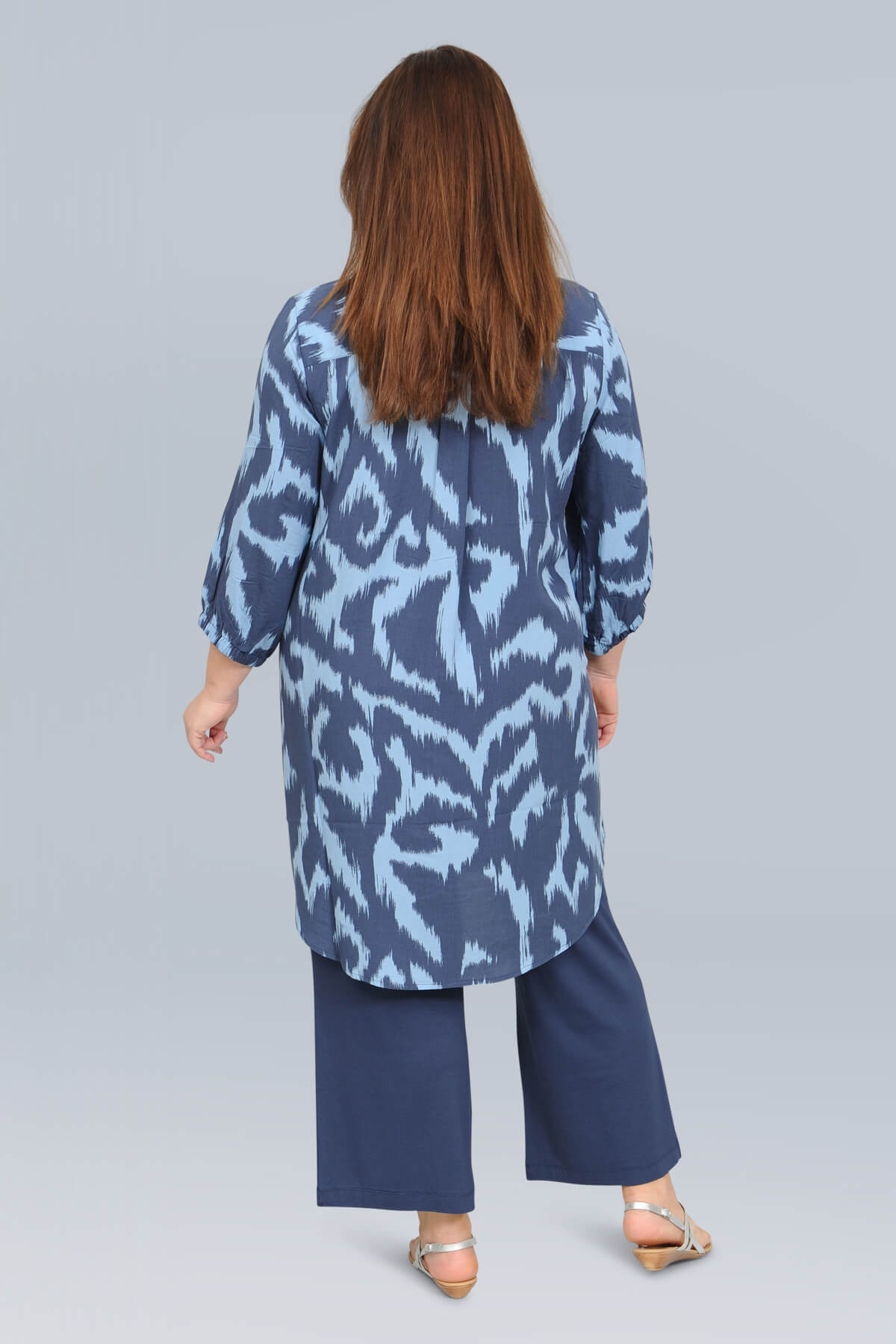Via Appia long tunic/dress - blues