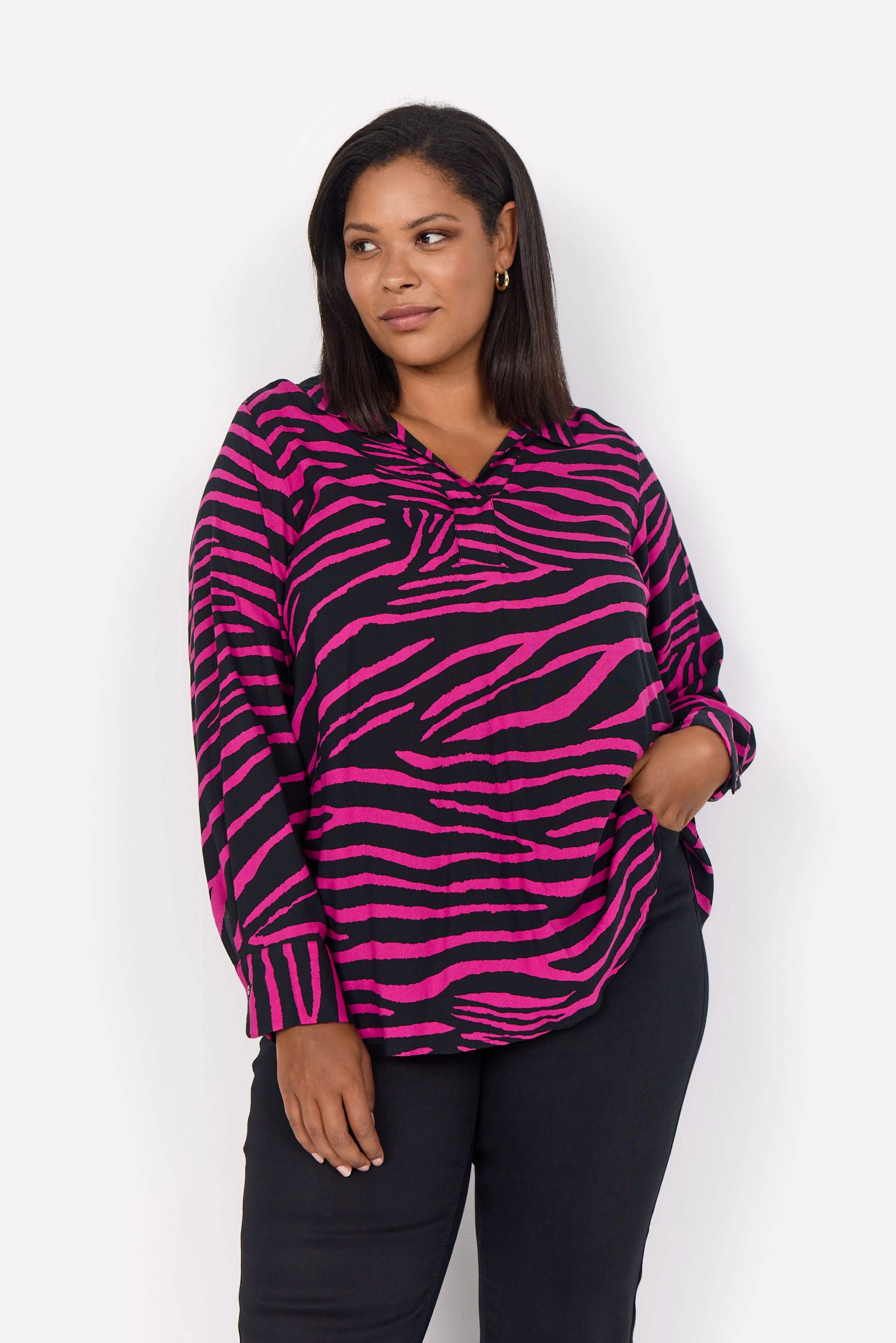 Wasabi Kenja 2 animal print tunic - flint blue combi