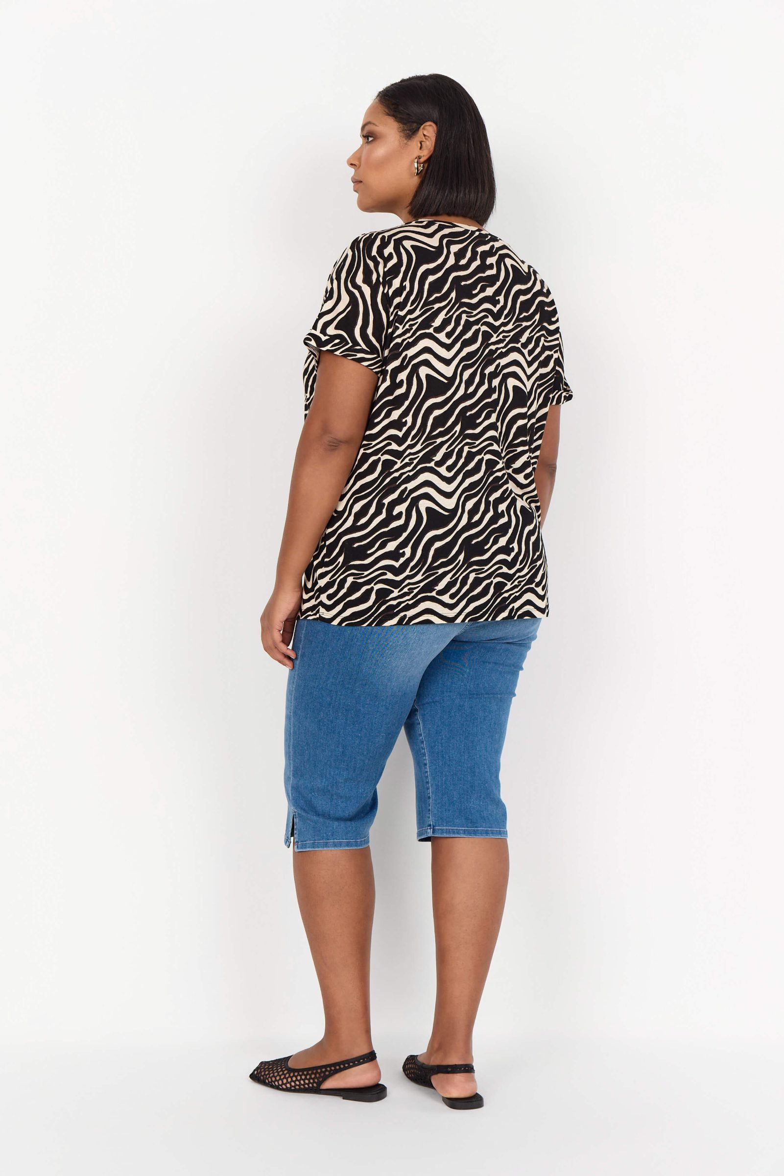 Wasabi Maggi 1 animal print t-shirt - black combi