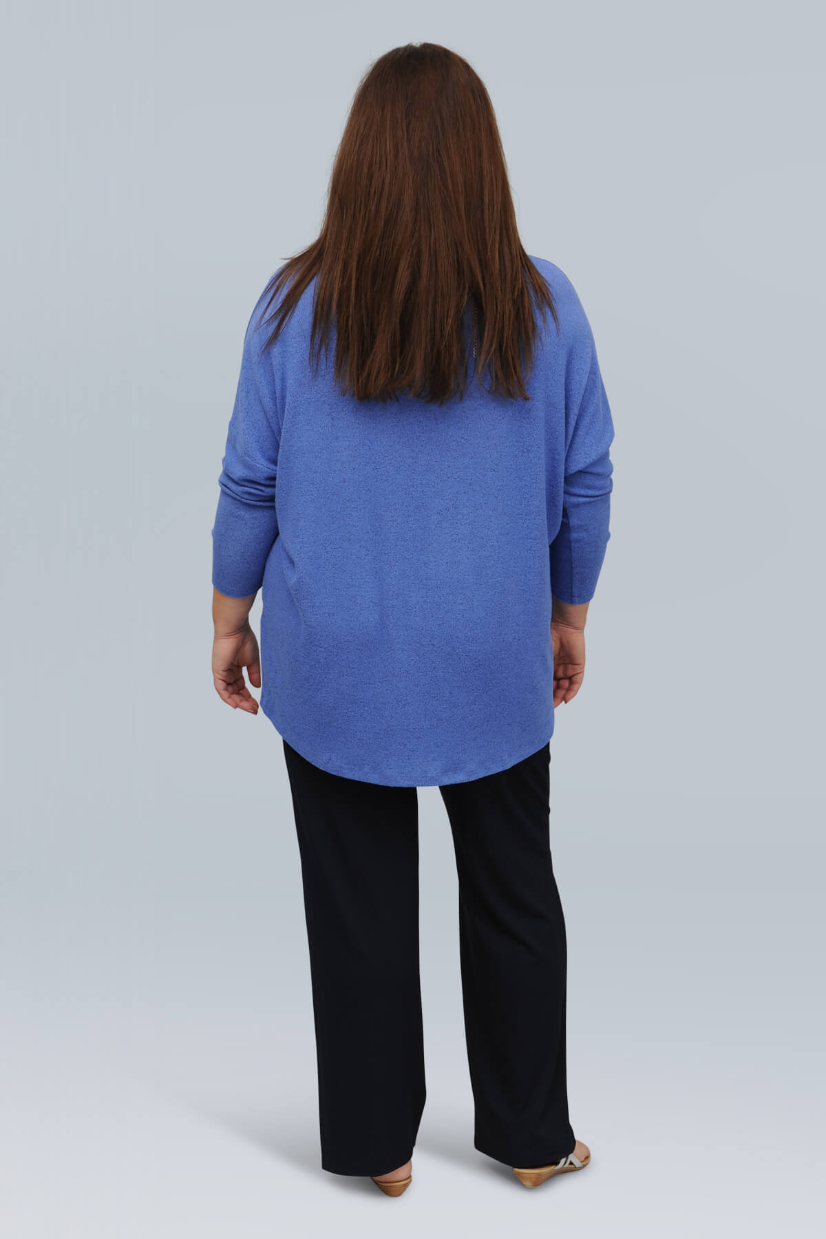 Wasabi Simone 4 batwing jumper - amparo blue
