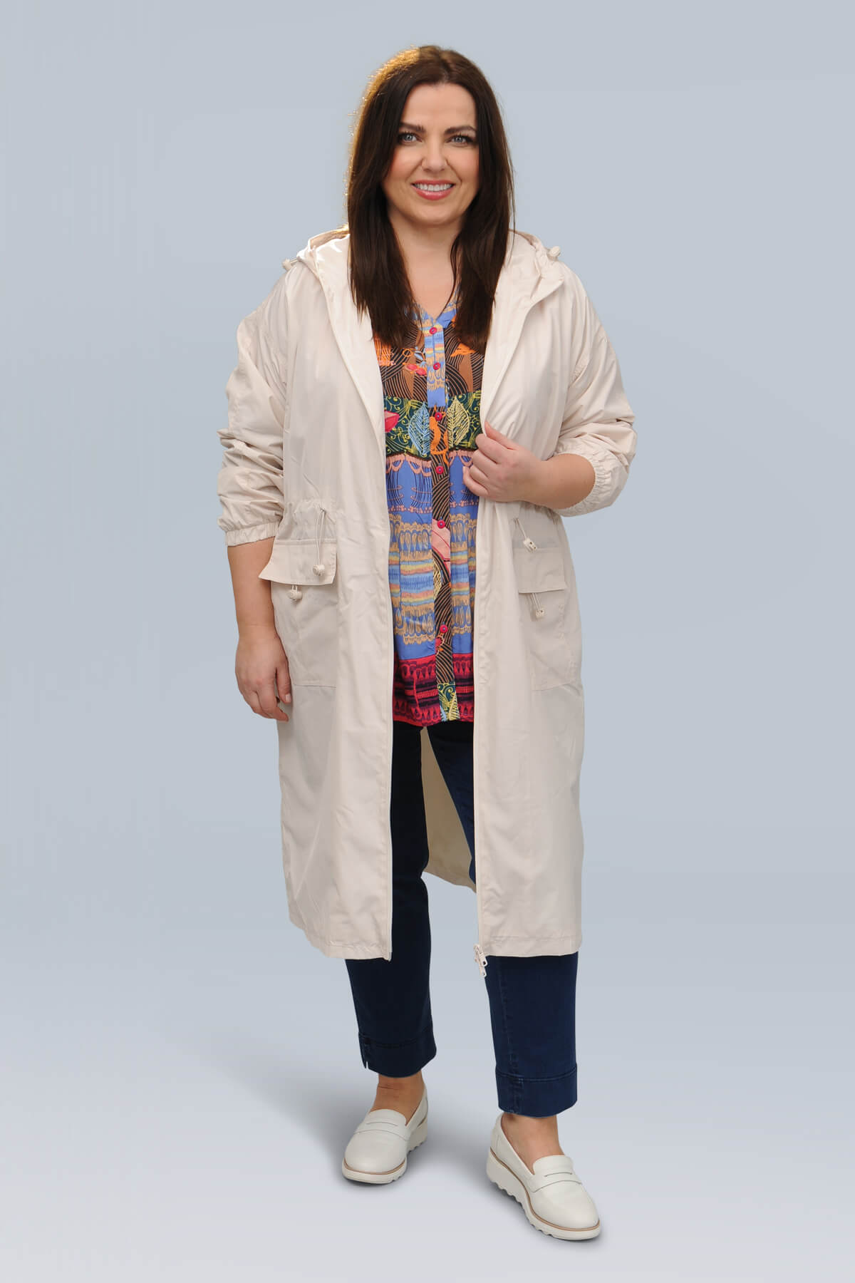 Wasabi Vera 2 showerproof jacket - cream